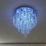 لوستر سقفی کریستالی LED کد 115