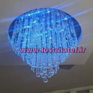 لوستر سقفی کریستالی LED کد 125