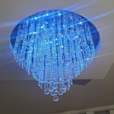 لوستر سقفی کریستالی LED کد 125